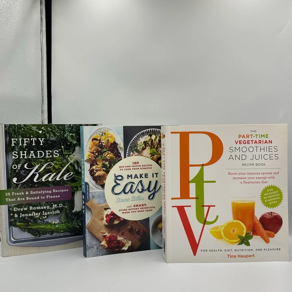 Healthy Cooking‎ Lot 3 Fifty Shades Kale Make It Easy Smoothies Hardcover PB
